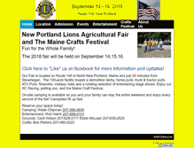 Tablet Screenshot of newportlandlionsfair.com